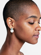 Load image into Gallery viewer, Enamel Earrings - Mini Kinoko Marble Gold