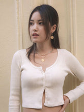 Load image into Gallery viewer, Gold Coin Hoops - Michelle Earrings