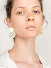 Load image into Gallery viewer, Enamel Earrings - Kinoko Marble Gold