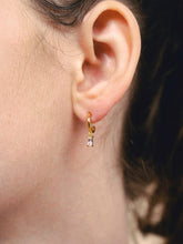 Load image into Gallery viewer, Linear Drop Earrings - Isabella Solo White