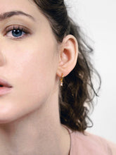 Load image into Gallery viewer, Linear Drop Earrings - Isabella Solo White