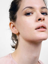Load image into Gallery viewer, Linear Drop Earrings - Isabella Trio White