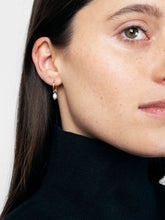Load image into Gallery viewer, Pearl Huggie Hoops - Frida