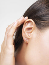 Load image into Gallery viewer, 14K Gold Earrings - Mini Twisted Hoops