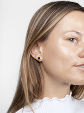 Load image into Gallery viewer, Lacquer Studs - Polka Navy