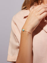 Load image into Gallery viewer, Oval Stone Bracelet - Mali Blue