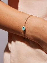 Load image into Gallery viewer, Oval Stone Bracelet - Mali Blue