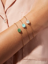 Load image into Gallery viewer, Oval Stone Bracelet - Mali Green