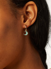 Load image into Gallery viewer, Turquoise Hoop Earrings - Tiffany