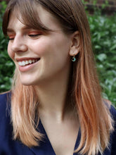 Load image into Gallery viewer, Turquoise Hoop Earrings - Tiffany