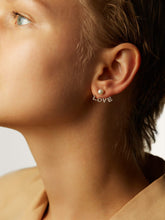 Load image into Gallery viewer, Gold Jacket Earrings - Love