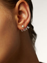 Load image into Gallery viewer, Gold Jacket Earrings - Love