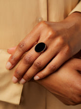 Load image into Gallery viewer, Oval Stone Ring - Mara Onyx