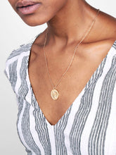 Load image into Gallery viewer, Flower Coin Necklace - Plato