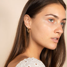 Load image into Gallery viewer, Chain Hoop Earrings - Rue