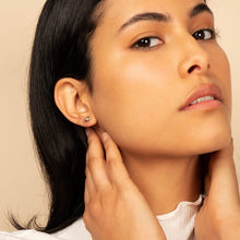 Load image into Gallery viewer, Evil Eye Stud Earrings - Mini Evil Eye