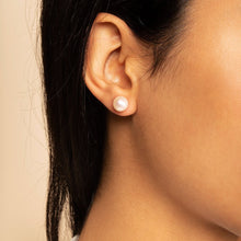 Load image into Gallery viewer, Pearl Stud Earrings - Small Organic Pearl