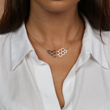 Load image into Gallery viewer, Honeycomb Gold Necklace - Emzotic