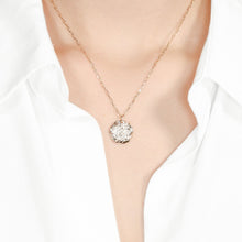 Load image into Gallery viewer, Small Textured Coin Necklace - Margot