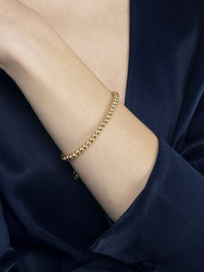 Gold Bead Bracelet - Roma