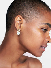 Load image into Gallery viewer, Enamel Earrings - Mini Kinoko Marble Gold
