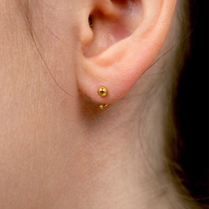 Ball Hoop Earrings - Claire