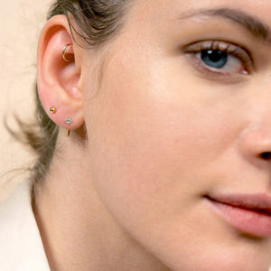 Ball Hoop Earrings - Claire