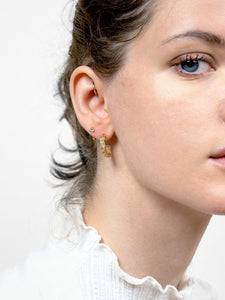Braided Hoop Earrings - Poppy
