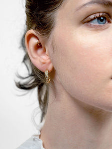 Braided Hoop Earrings - Poppy