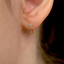 Load image into Gallery viewer, CZ Hoop Earrings - Cassie
