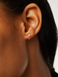 CZ Hoop Earrings - Cassie