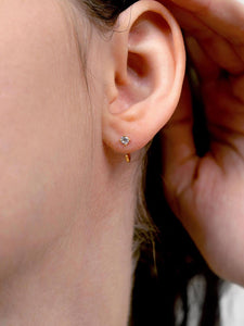CZ Hoop Earrings - Cassie
