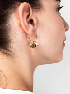 Charm Hoop Earrings - Erica
