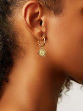 Load image into Gallery viewer, Coin Hoop Earrings - Hazel
