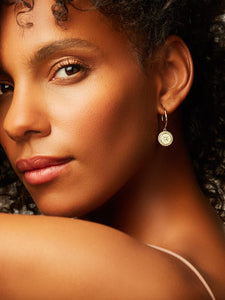 Coin Hoop Earrings - Hazel