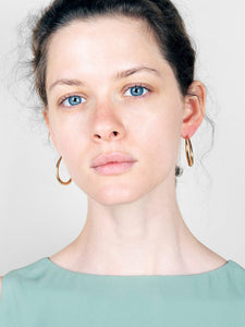 Gold Hoop Earrings - Cuidado