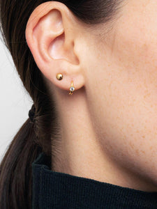 Gold Huggie Hoops - Milo