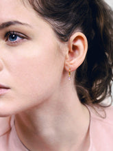 Load image into Gallery viewer, Linear Drop Earrings - Isabella Solo Pink
