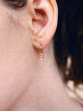 Load image into Gallery viewer, Linear Drop Earrings - Isabella Solo Pink
