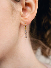 Load image into Gallery viewer, Linear Drop Earrings - Isabella Trio Pastel
