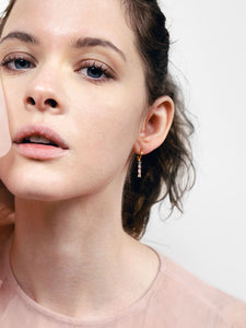 Linear Drop Earrings - Isabella Trio Pastel