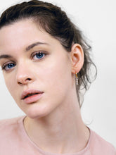 Load image into Gallery viewer, Linear Drop Earrings - Isabella Trio White
