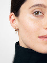 Load image into Gallery viewer, Pearl Huggie Hoops - Frida
