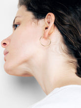 Load image into Gallery viewer, 14K Gold Hoop Earrings - Large Hoops
