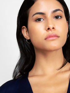 14K Gold Hoop Earrings - Medium Hoops