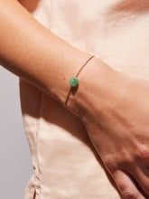 Load image into Gallery viewer, Oval Stone Bracelet - Mali Green
