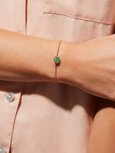Load image into Gallery viewer, Oval Stone Bracelet - Mali Green
