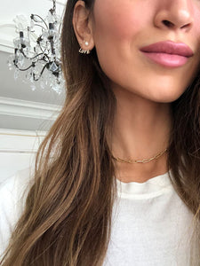 Gold Jacket Earrings - Love