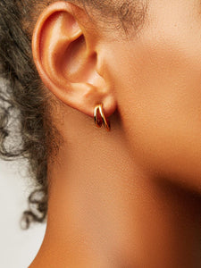 Double Hoop Earrings - Scarlett
