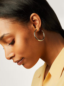 Hoop Earrings - Tia Medium Gold